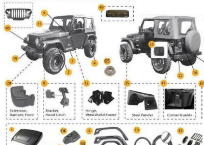 Jeep OEM Parts & Replacement Accessories - 4x4 Off Roading Aftermarket Parts  For Sale - Morris 4x4