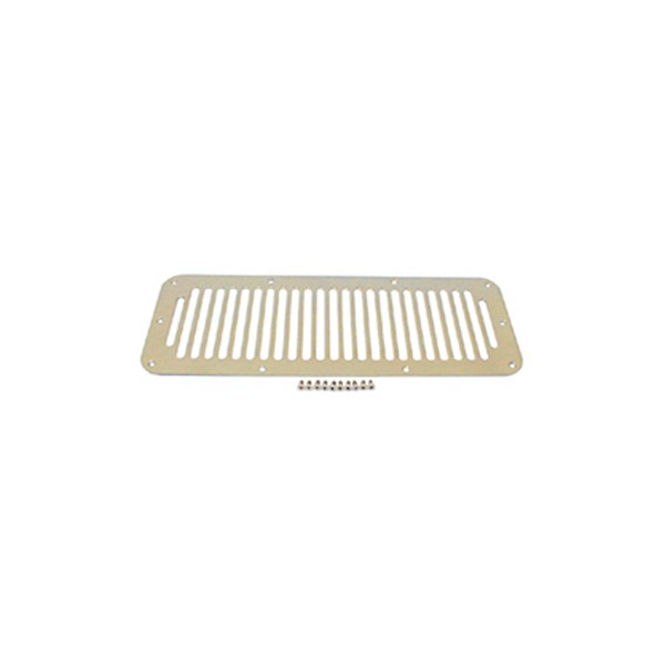 Rugged Ridge Hood Vent Cover, Stainless Steel | 1976-1995 Jeep CJ5, CJ7, CJ8, Wrangler YJ, 7406 Rugged Ridge Hood Vent Cover, Stainless Steel | 1976-1995 Jeep CJ5, CJ7, CJ8, Wrangler YJ, 7406