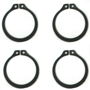 Full Circle Snap Rings, Fit 297X U-Joint With Aftermarket Axle.