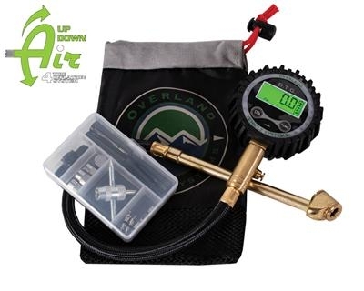Overland Vehicle Systems Digital Tire Gauge W/ Valve Kit & Storage Bag, AAOV-12010001 Overland Vehicle Systems Digital Tire Gauge W/ Valve Kit & Storage Bag, AAOV-12010001