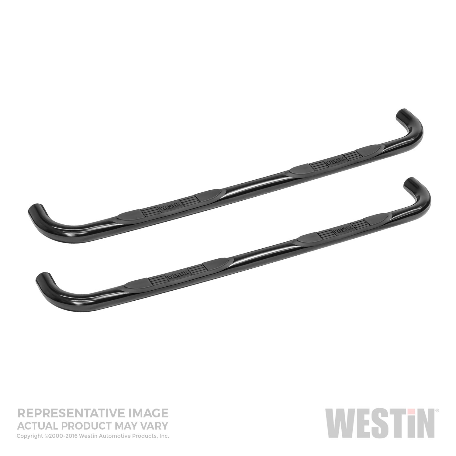Westin E-Series 3 Round Nerf Step Bars, Single Step Pad, Black, Steel, Mount Kit Included, Westin E-Series 3 Round Nerf Step Bars, Single Step Pad, Black, Steel, Mount Kit Included,