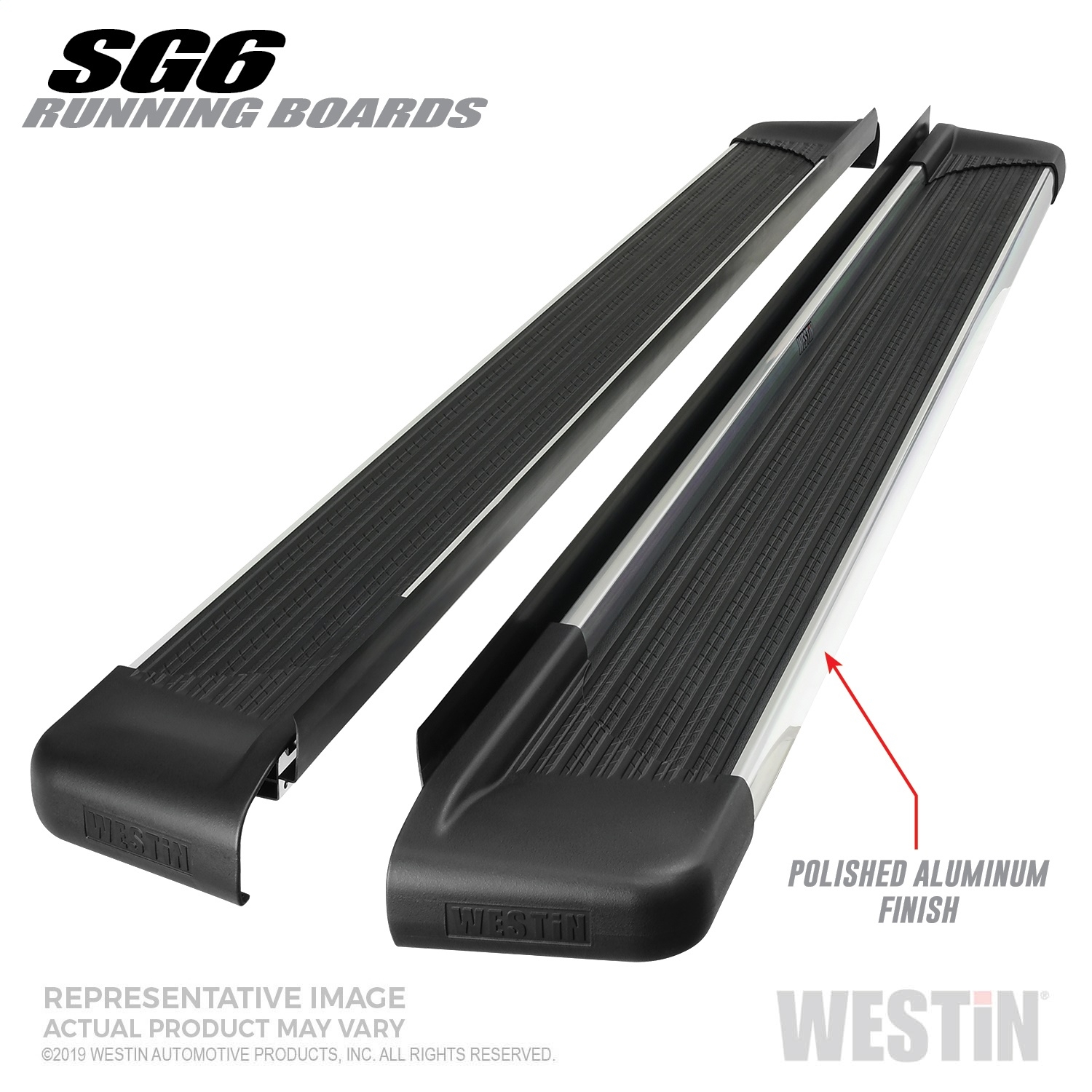 Westin Sg6 Running Boards, Polished Aluminum, 68.40 In. Length, Does Not Include Mount Kit, Vehicle