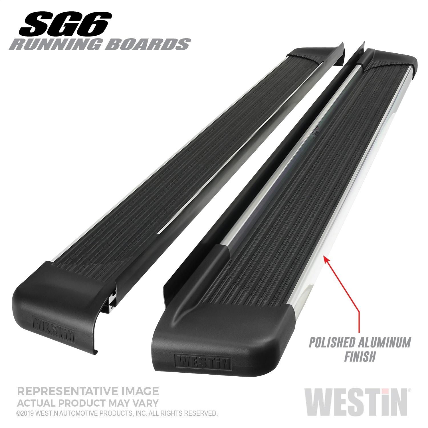 Westin Sg6 Running Boards, Polished Aluminum, 68.40 In. Length, Does Not Include Mount Kit, Vehicle Westin Sg6 Running Boards, Polished Aluminum, 68.40 In. Length, Does Not Include Mount Kit, Vehicle