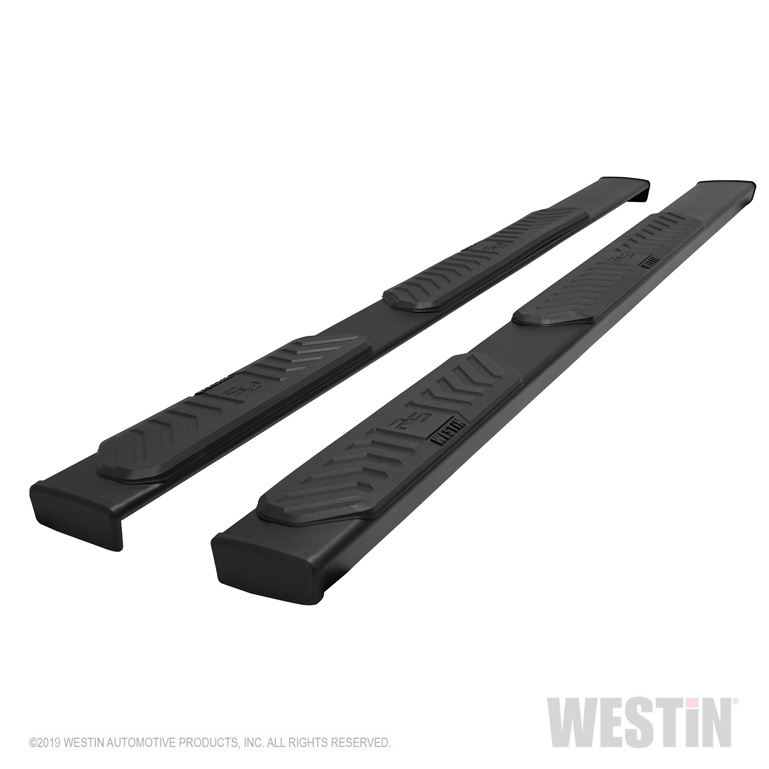 Westin R5 Nerf Step Bars, 5 In. Black, Incl. Hardware, No Drilling Required, For Double Cab,