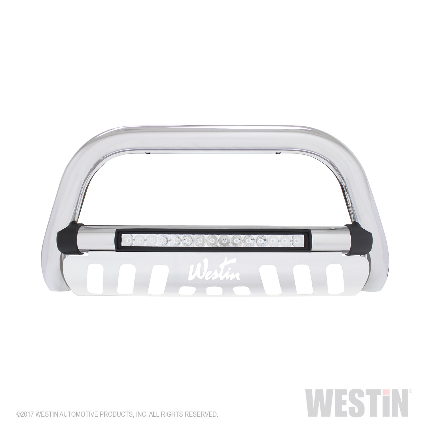 Westin Ultimate Led Bull Bar, Chrome, Diameter 3In., Power Output 45W, Beam Type Combo, 215 X 3W Westin Ultimate Led Bull Bar, Chrome, Diameter 3In., Power Output 45W, Beam Type Combo, 215 X 3W