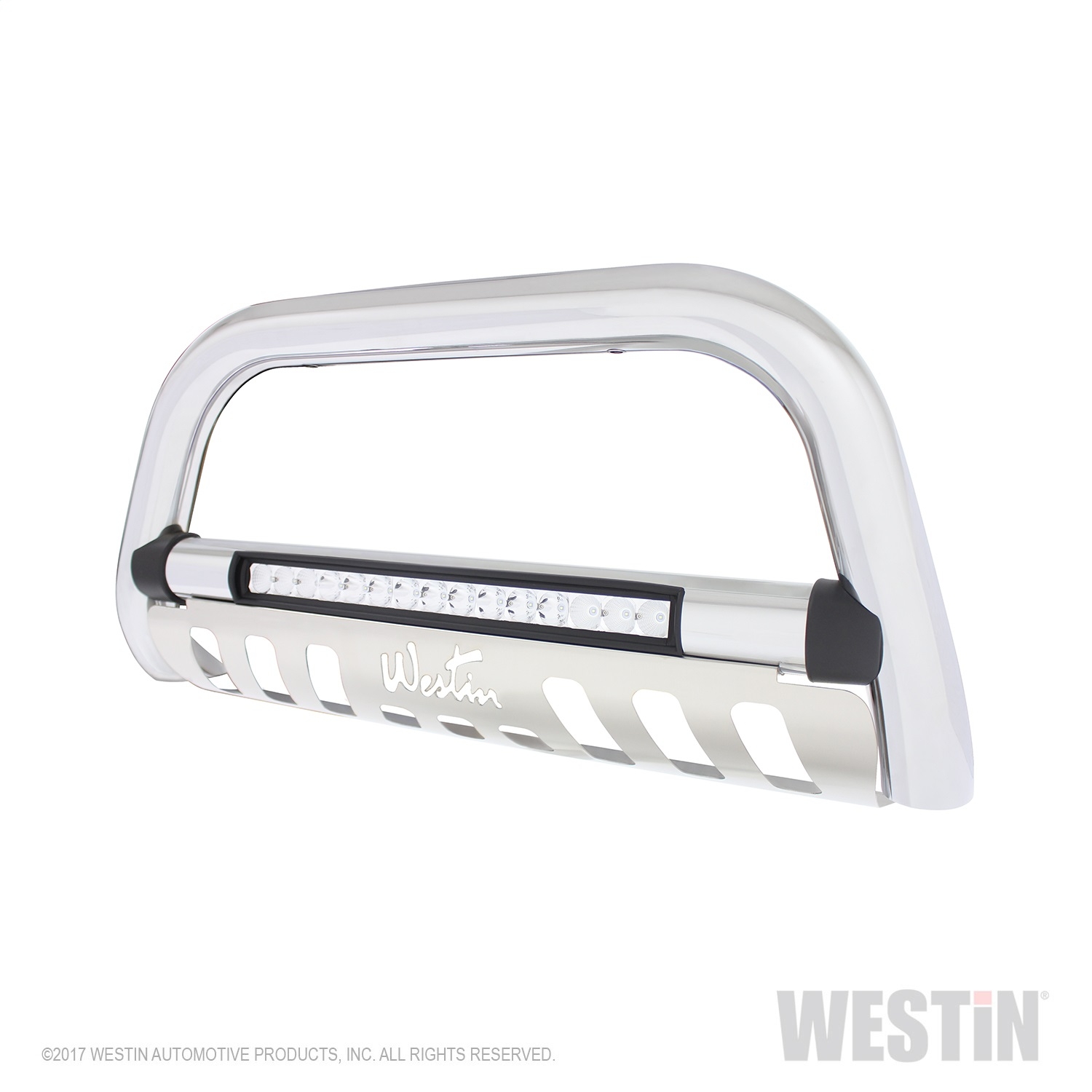 Westin Ultimate Led Bull Bar, Chrome, Diameter 3In., Power Output 45W, Beam Type Combo, 215 X 3W Westin Ultimate Led Bull Bar, Chrome, Diameter 3In., Power Output 45W, Beam Type Combo, 215 X 3W