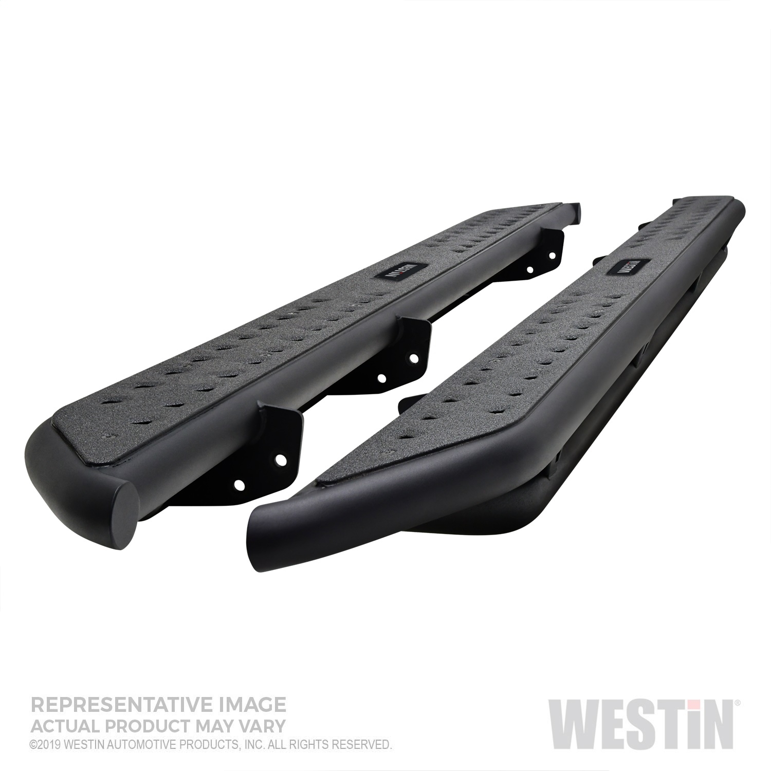 Westin Outlaw Nerf Step Bars, Textured Black, Steel, BCTC-58-54165 Westin Outlaw Nerf Step Bars, Textured Black, Steel, BCTC-58-54165