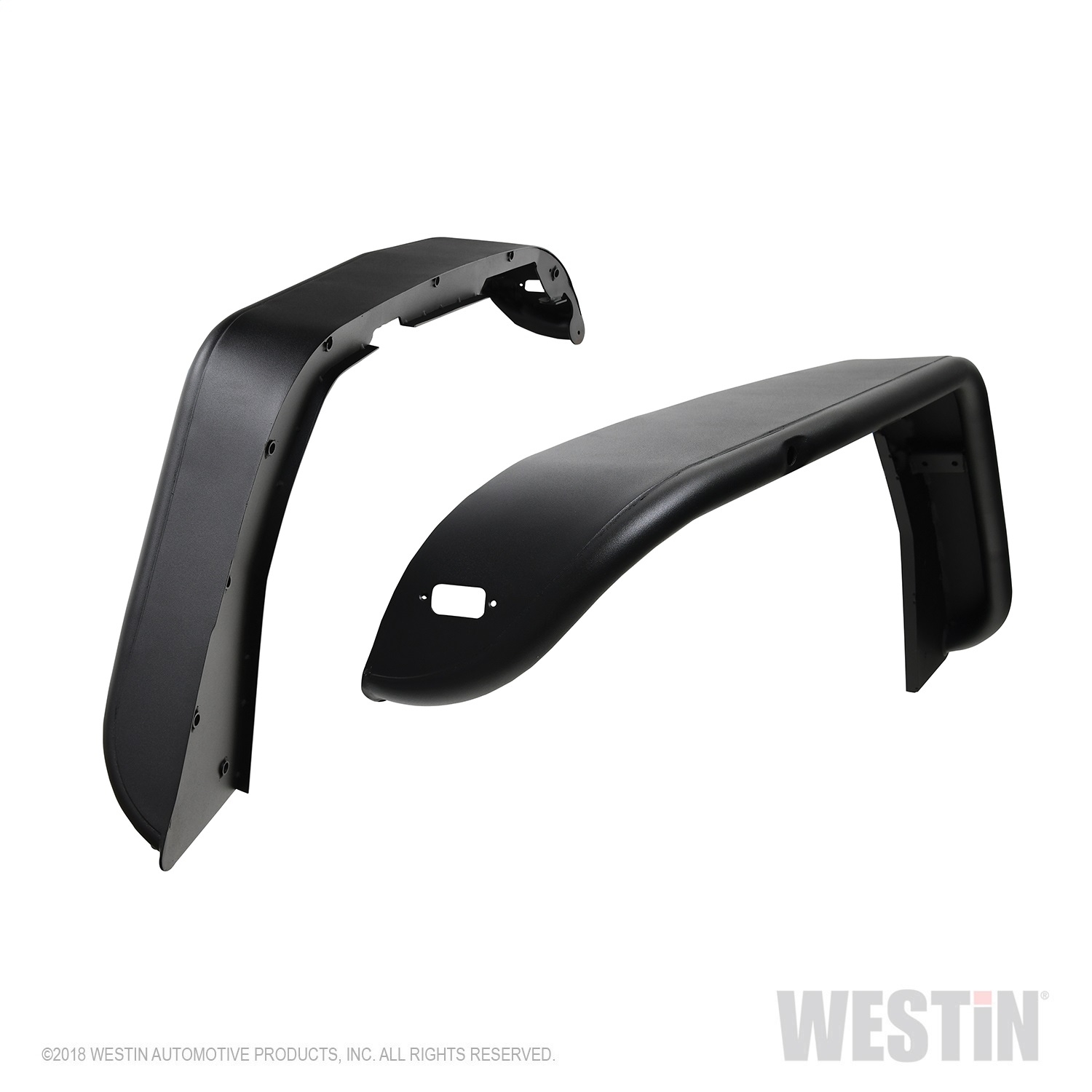 Jeep Westin Tube Fenders, Front, Pair, Steel W/textured Black Finish, BCTC-62-1025