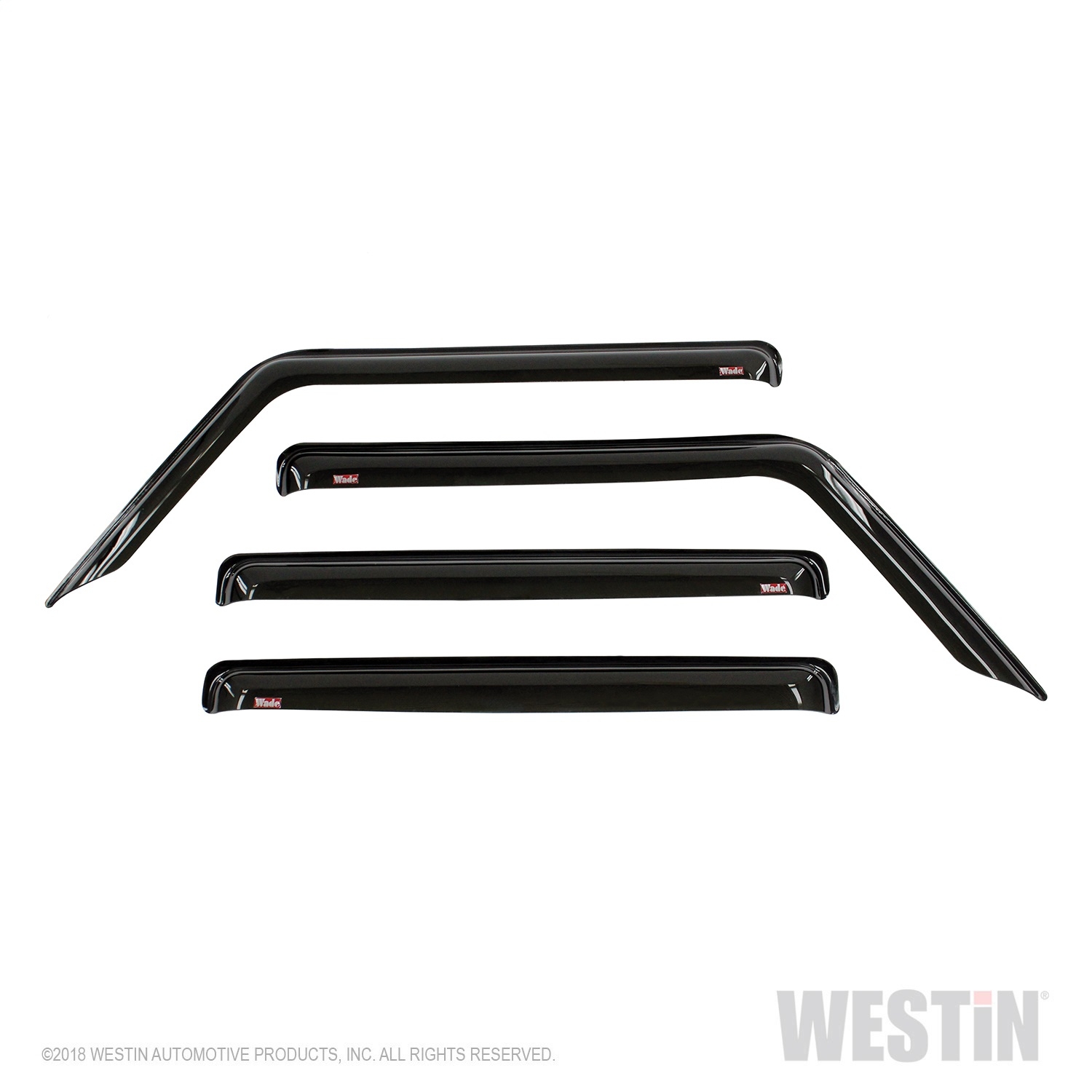 Westin Slim Wind Deflector, 4 Pc., Smoke, BCTC-72-51404 Westin Slim Wind Deflector, 4 Pc., Smoke, BCTC-72-51404