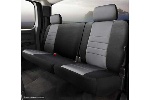 Fia Np90 Series, Neoprne Custom Fit Rear Seat Cover- Black/gray Center Panel, With Super Grip Fia Np90 Series, Neoprne Custom Fit Rear Seat Cover- Black/gray Center Panel, With Super Grip