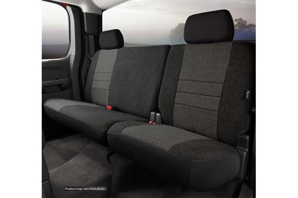 Fia Oe30 Series, Oe Tweed Custom Fit Rear Seat Cover- Charcoal, With Super Grip Fastening System