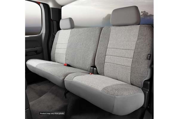 Fia Oe30 Series, Oe Tweed Custom Fit Rear Seat Cover- Gray, With Super Grip Fastening System For