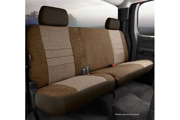 Fia Oe30 Series, Oe Tweed Custom Fit Rear Seat Cover- Taupe, With Super Grip Fastening System For