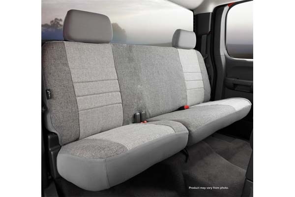 Fia Oe30 Series, Oe Tweed Custom Fit Rear Seat Cover- Gray, With Super Grip Fastening System For