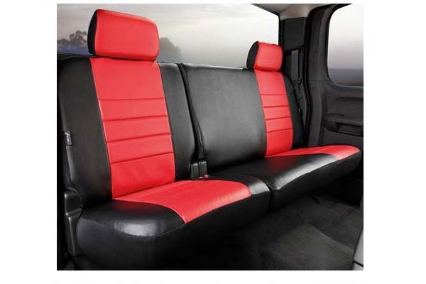 Fia Sl60 Series, Leatherlite Simulated Leather Custom Fit Rear Seat Cover- Red, With Super Grip Fia Sl60 Series, Leatherlite Simulated Leather Custom Fit Rear Seat Cover- Red, With Super Grip