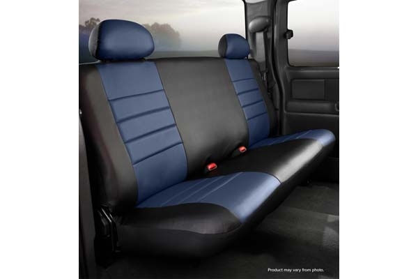 Fia Sl60 Series, Leatherlite Simulated Leather Custom Fit Rear Seat Cover- Blue, With Super Grip Fia Sl60 Series, Leatherlite Simulated Leather Custom Fit Rear Seat Cover- Blue, With Super Grip