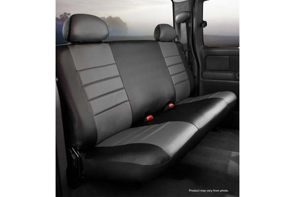 Fia Sl60 Series, Leatherlite Simulated Leather Custom Fit Rear Seat Cover- Gray, With Super Grip Fia Sl60 Series, Leatherlite Simulated Leather Custom Fit Rear Seat Cover- Gray, With Super Grip