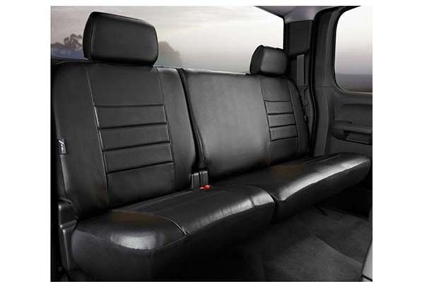 Fia Sl60 Series, Leatherlite Simulated Leather Custom Fit Rear Seat Cover- Black, With Super Grip Fia Sl60 Series, Leatherlite Simulated Leather Custom Fit Rear Seat Cover- Black, With Super Grip