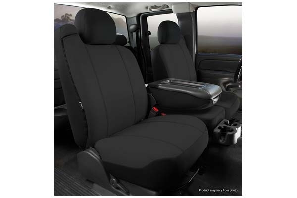 Fia Sp80 Series, Seat Protector Poly-Cotton Custom Fit Front Seat Cover, Black, With Super Grip