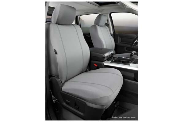 Fia Sp80 Series, Seat Protector Poly-Cotton Custom Fit Front Seat Cover, Gray, With Super Grip