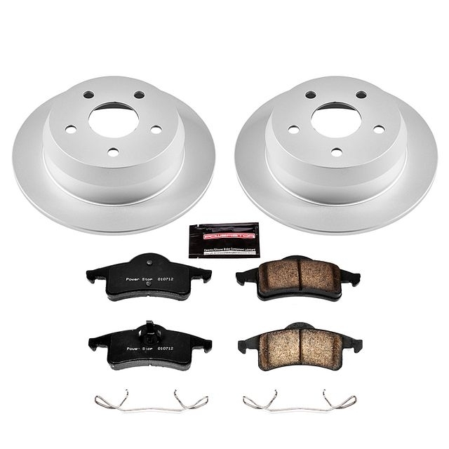 Power Stop Rear Geomet Coated Brake Rotor And Pad Kit For 99-04 Jeep Grand Cherokee Wj, BHKQ-CRK2151 Power Stop Rear Geomet Coated Brake Rotor And Pad Kit For 99-04 Jeep Grand Cherokee Wj, BHKQ-CRK2151