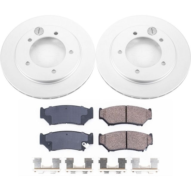 Power Stop Front Geomet Coated Brake Rotor And Pad Kit For 00-04 Chevrolet Tracker, BHKQ-CRK5014