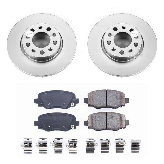 Power Stop Rear Geomet Coated Brake Rotor And Pad Kit For 15+ Jeep Renegade Bu, BHKQ-CRK7301 Power Stop Rear Geomet Coated Brake Rotor And Pad Kit For 15+ Jeep Renegade Bu, BHKQ-CRK7301
