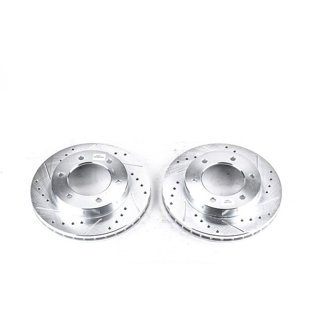 Power Stop Front Pair Of Drilled And Slotted Brake Rotors For 01-04 Isuzu Rodeo, BHKQ-JBR965XPR Power Stop Front Pair Of Drilled And Slotted Brake Rotors For 01-04 Isuzu Rodeo, BHKQ-JBR965XPR