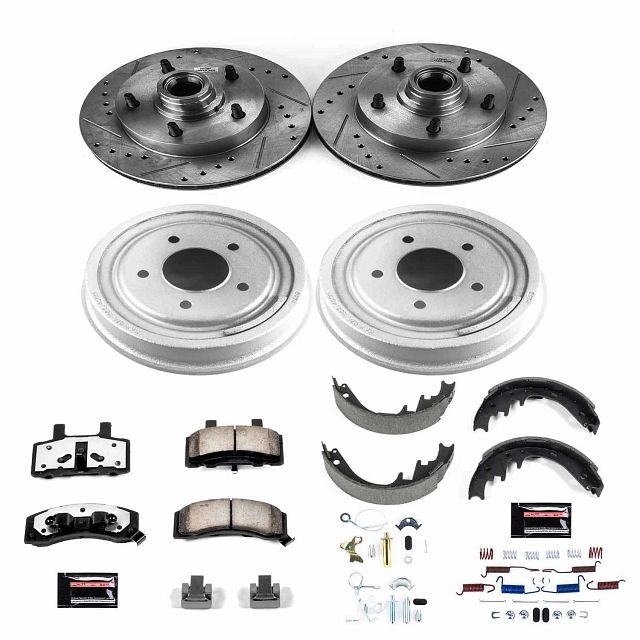 Power Stop Front And Rear Z36 Truck & Tow Brake Drum Kit For 90-93 Ford F150, BHKQ-K15089DK-36 Power Stop Front And Rear Z36 Truck & Tow Brake Drum Kit For 90-93 Ford F150, BHKQ-K15089DK-36