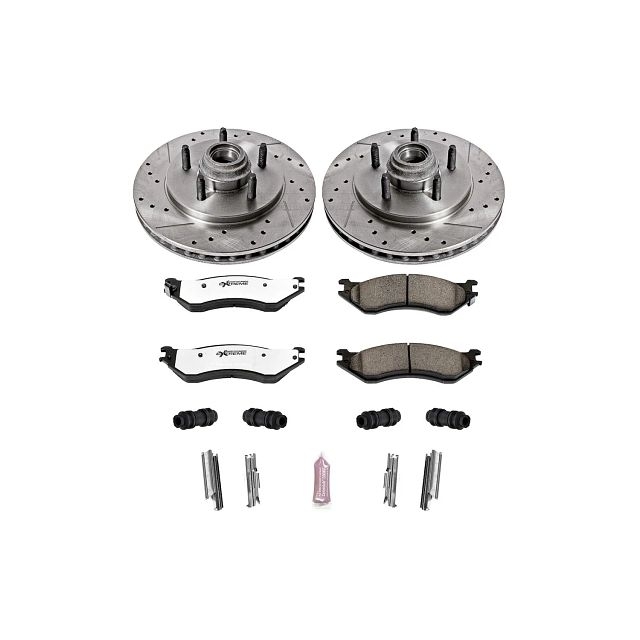 Power Stop Front Z36 Truck & Tow Brake Pad And Rotor Kit For 00-03 Ford F150, 2004 F150 Heritage Power Stop Front Z36 Truck & Tow Brake Pad And Rotor Kit For 00-03 Ford F150, 2004 F150 Heritage