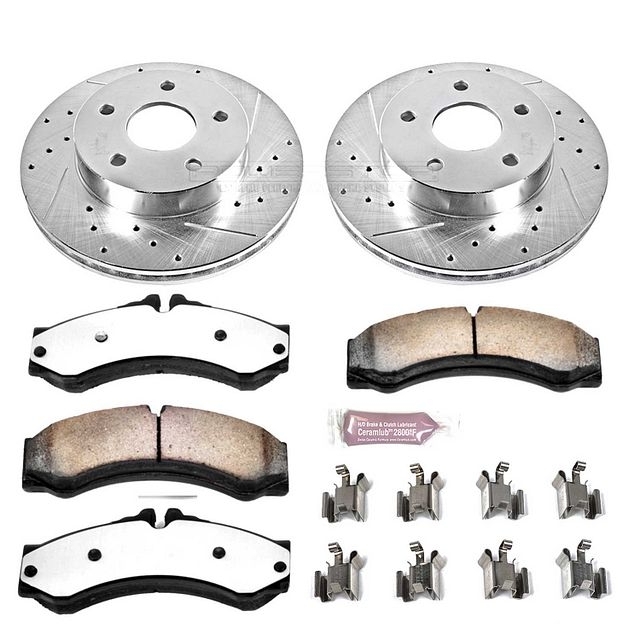 Power Stop Front Z36 Truck & Tow Brake Pad And Rotor Kit For 99-04 Jeep Grand Cherokee Wj, Power Stop Front Z36 Truck & Tow Brake Pad And Rotor Kit For 99-04 Jeep Grand Cherokee Wj,
