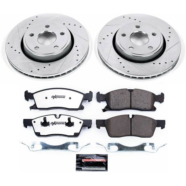 Power Stop Front Z36 Truck & Tow Brake Pad And Rotor Kit For 11-16 Jeep Grand Cherokee Wk,