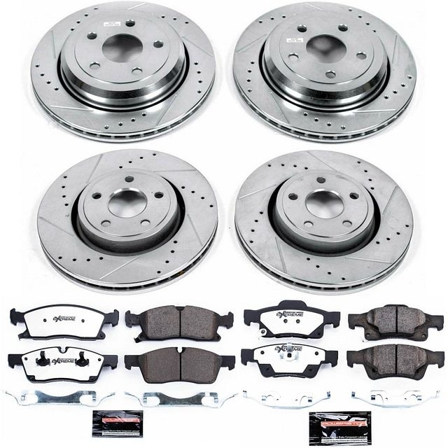Power Stop Front And Rear Z36 Truck & Tow Brake Pad And Rotor Kit For 11-12 Jeep Grand Cherokee Wk,