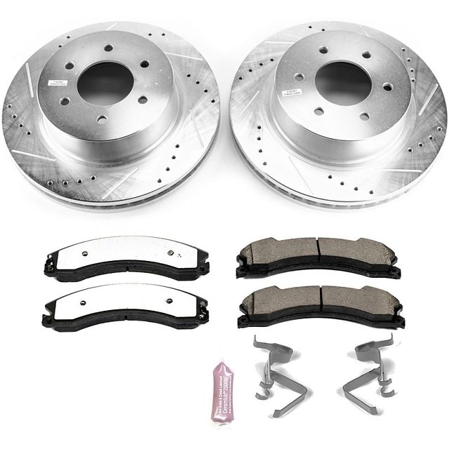 Power Stop Front Z36 Truck & Tow Brake Pad And Rotor Kit For 2016+ Nissan Titan Xd, BHKQ-K7875-36