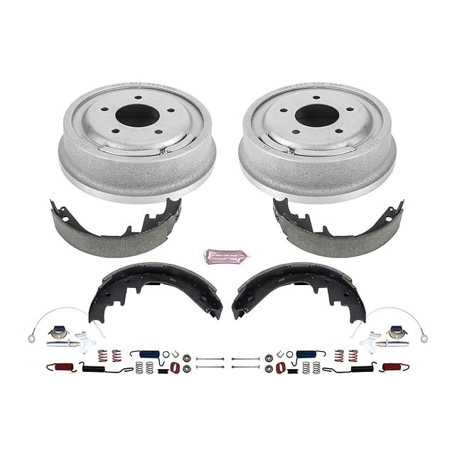 Power Stop Rear Stock Replacement Drum And Shoe Kit For 91-96 Ford F150, BHKQ-KOE15312DK Power Stop Rear Stock Replacement Drum And Shoe Kit For 91-96 Ford F150, BHKQ-KOE15312DK