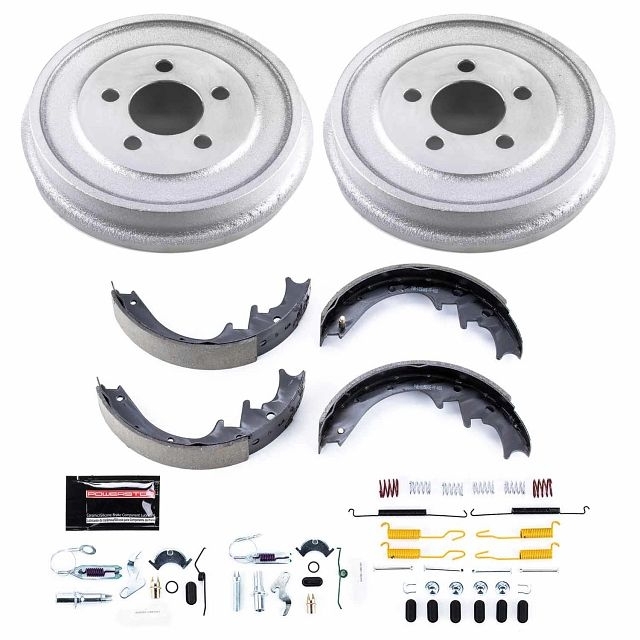 Power Stop Rear Stock Replacement Drum And Shoe Kit 2002 Jeep Liberty, BHKQ-KOE15375DK