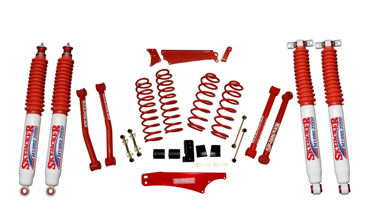 Skyjacker 4In. Kit; 07-09Jk Red W/hydros, Suspension Parts, BHNG-JK401KCR-H Skyjacker 4In. Kit; 07-09Jk Red W/hydros, Suspension Parts, BHNG-JK401KCR-H