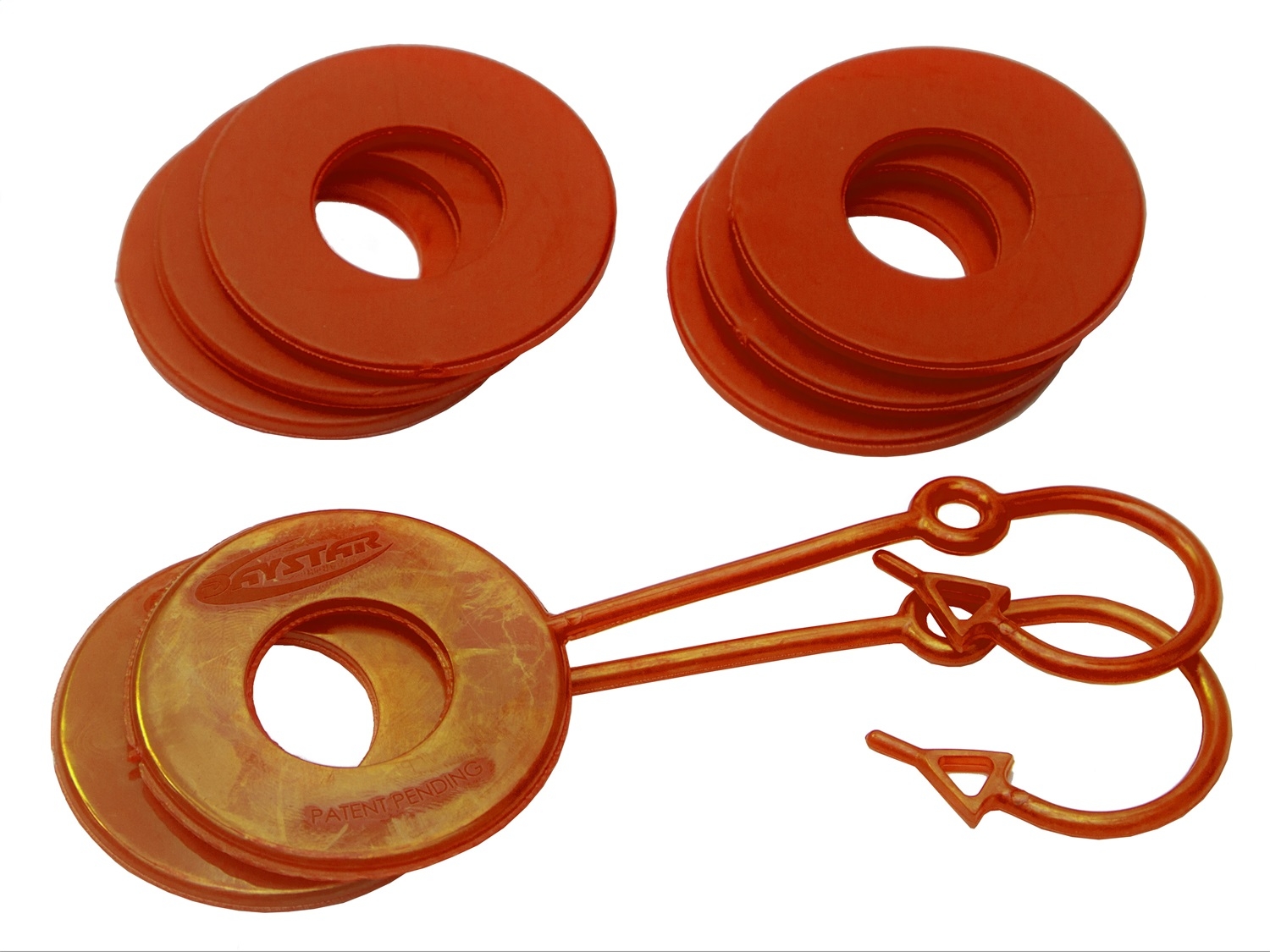 Daystar D Ring Isolator Washer Locker Kit 2 Locking Washers And 6 Non-Locking Washers Orange, Daystar D Ring Isolator Washer Locker Kit 2 Locking Washers And 6 Non-Locking Washers Orange,