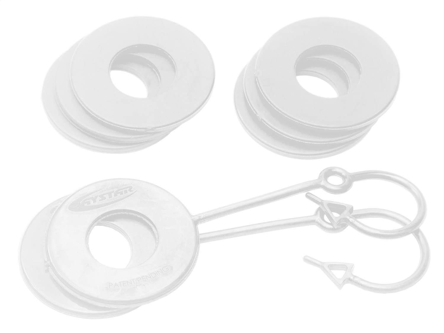 Daystar D Ring Isolator Washer Locker Kit 2 Locking Washers And 6 Non-Locking Washers White, Daystar D Ring Isolator Washer Locker Kit 2 Locking Washers And 6 Non-Locking Washers White,