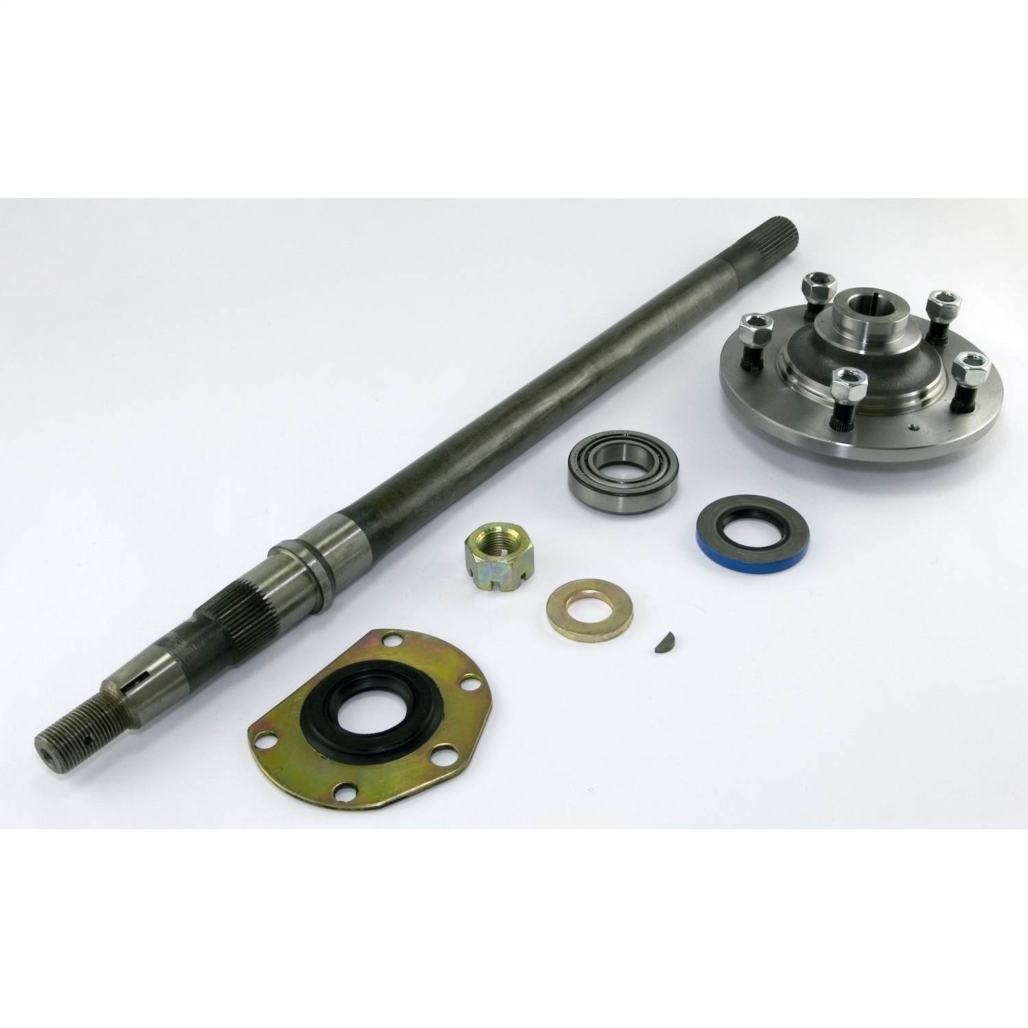 Jeep Omix Axle Shaft Kit Amc 20 Narrow, Lh 26.25 Inch, Includes: Axle, Hub, Bearing, Cup, Inner