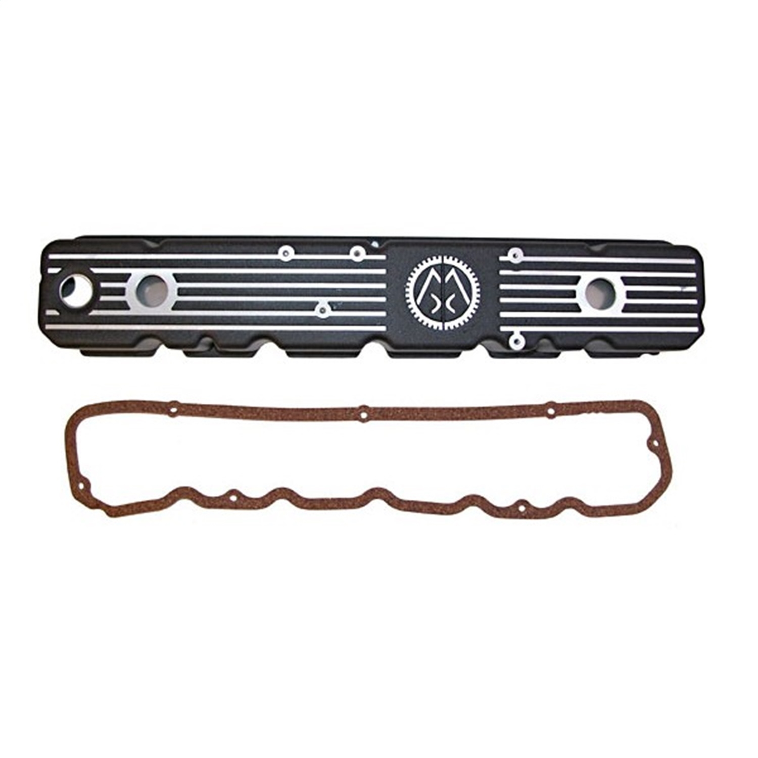 Jeep Omix Valve Cover 4.2, Die Cast Aluminum, Black Wrinkle Finish (With Omix Logo), 81-83 Cj5, Jeep Omix Valve Cover 4.2, Die Cast Aluminum, Black Wrinkle Finish (With Omix Logo), 81-83 Cj5,