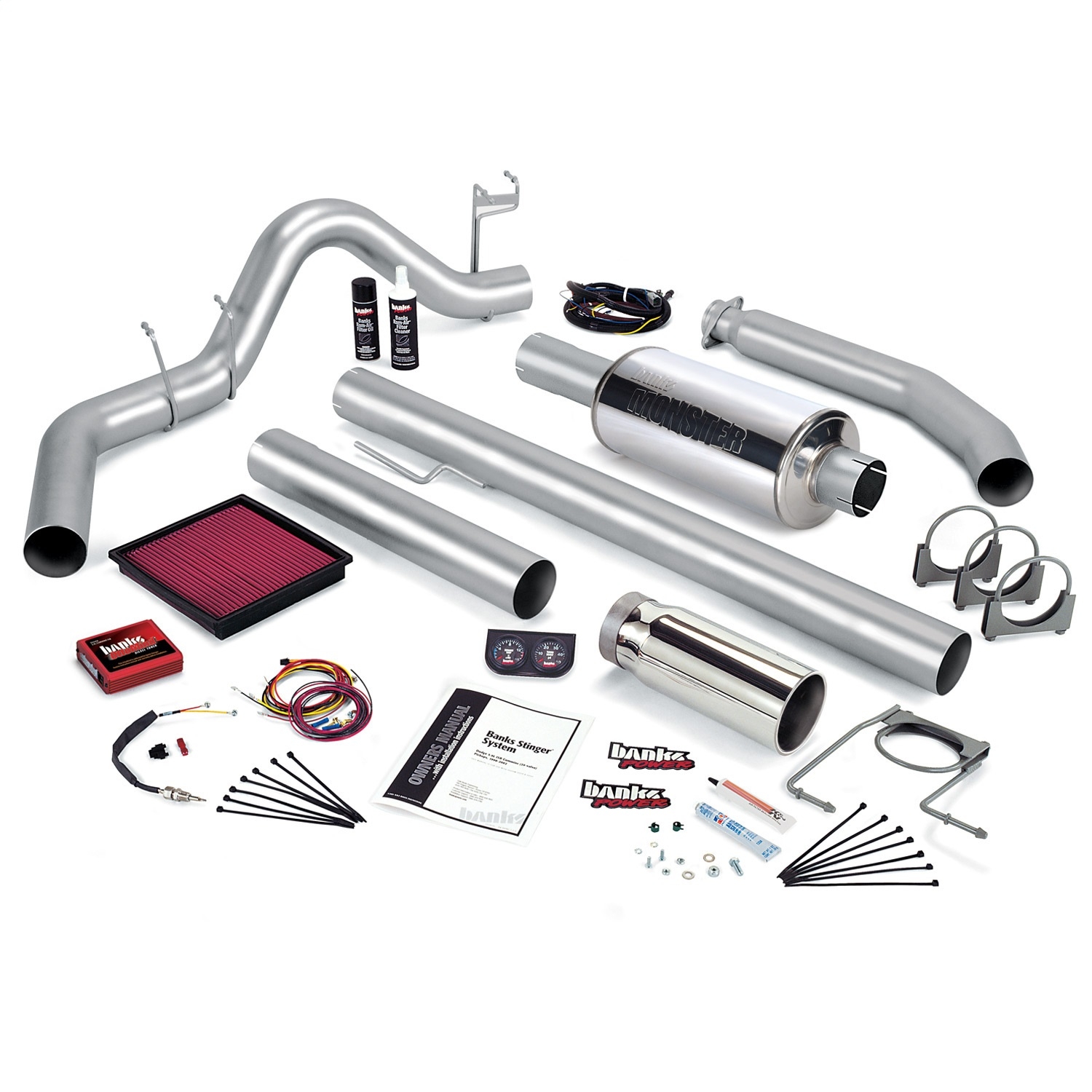 Banks Power Stinger System; Single Exh; S/s-Chrome Tip-2002 Dodge 5.9L 235Hp; Std Cab, BKQC-49373 Banks Power Stinger System; Single Exh; S/s-Chrome Tip-2002 Dodge 5.9L 235Hp; Std Cab, BKQC-49373