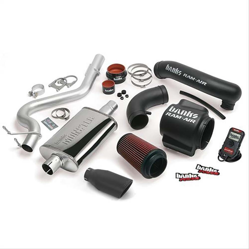 Banks Power Stinger System; Single Exh; S/s-Black Tip-2000-03 Jeep 4.0L Wrangler, BKQC-51332-B Banks Power Stinger System; Single Exh; S/s-Black Tip-2000-03 Jeep 4.0L Wrangler, BKQC-51332-B