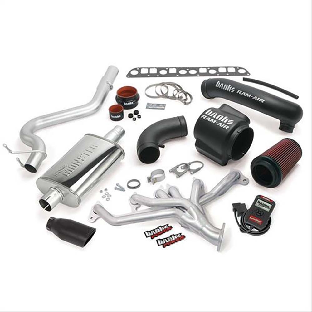 Banks Power Powerpack System; Single Exh; S/s-Black Tip-2004-06 Jeep 4.0L Wrglr Unlmtd, BKQC-51337-B Banks Power Powerpack System; Single Exh; S/s-Black Tip-2004-06 Jeep 4.0L Wrglr Unlmtd, BKQC-51337-B