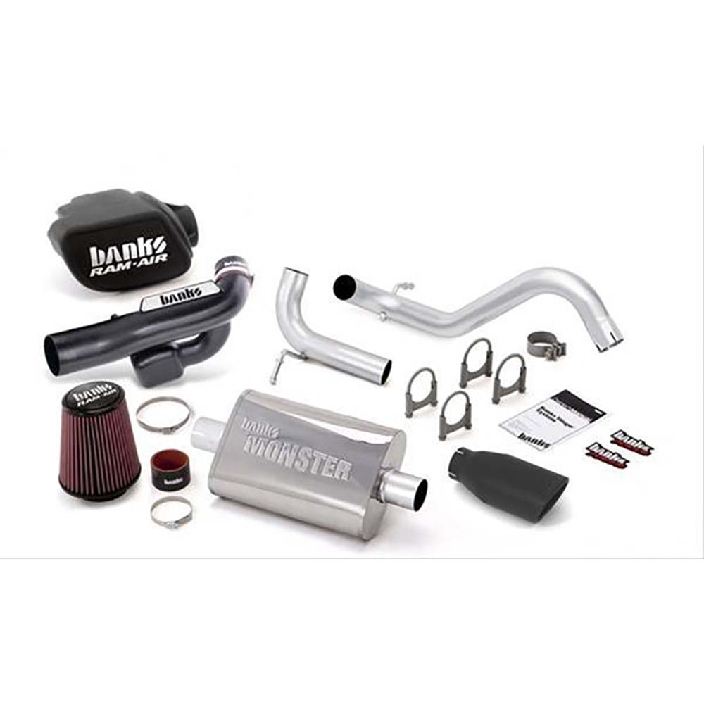 Banks Power Stinger System (No Automind); S/s-Black Tip-2012-18 Jeep 3.6L Wrangler; All-2Dr, Banks Power Stinger System (No Automind); S/s-Black Tip-2012-18 Jeep 3.6L Wrangler; All-2Dr,