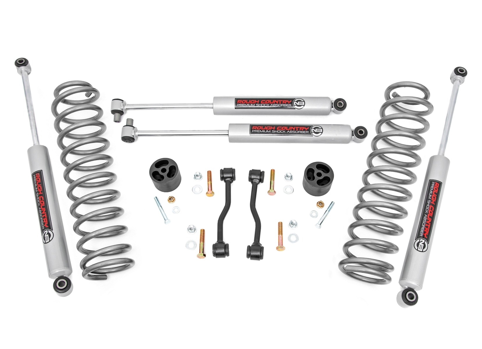Rough Country 2.5 Suspension Lift Kit With Premium N3 Shocks For Jeep Gladiator Jt, Suspension