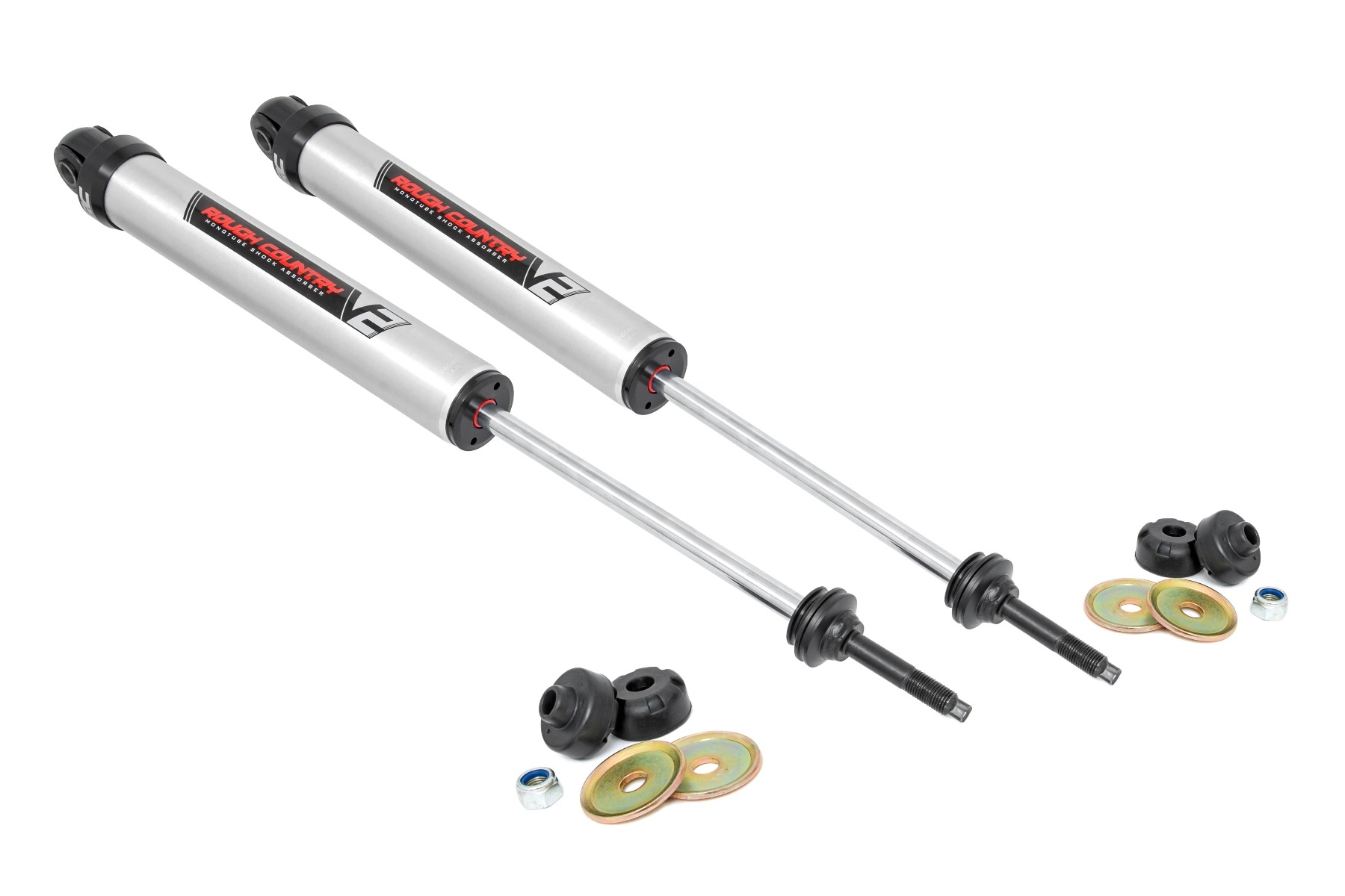 Rough Country V2 Rear Shocks (Pair) For 14-21 Ram 2500 With 4.5-6 Lift, Suspension Parts | 14-21