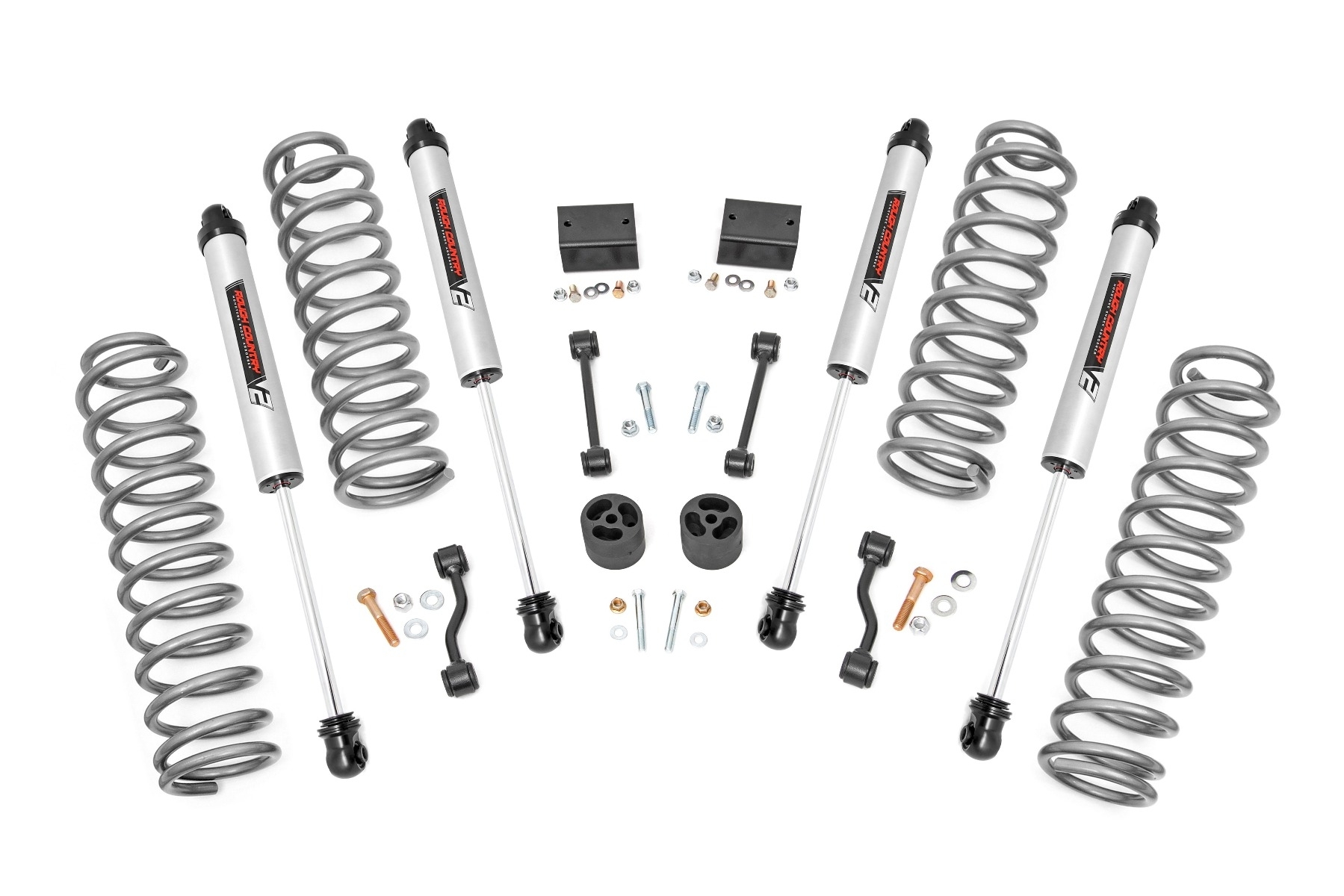 Rough Country 2.5 Suspension Lift Kit With V2 Monotube Shocks For Jeep Wrangler Jl, Suspension