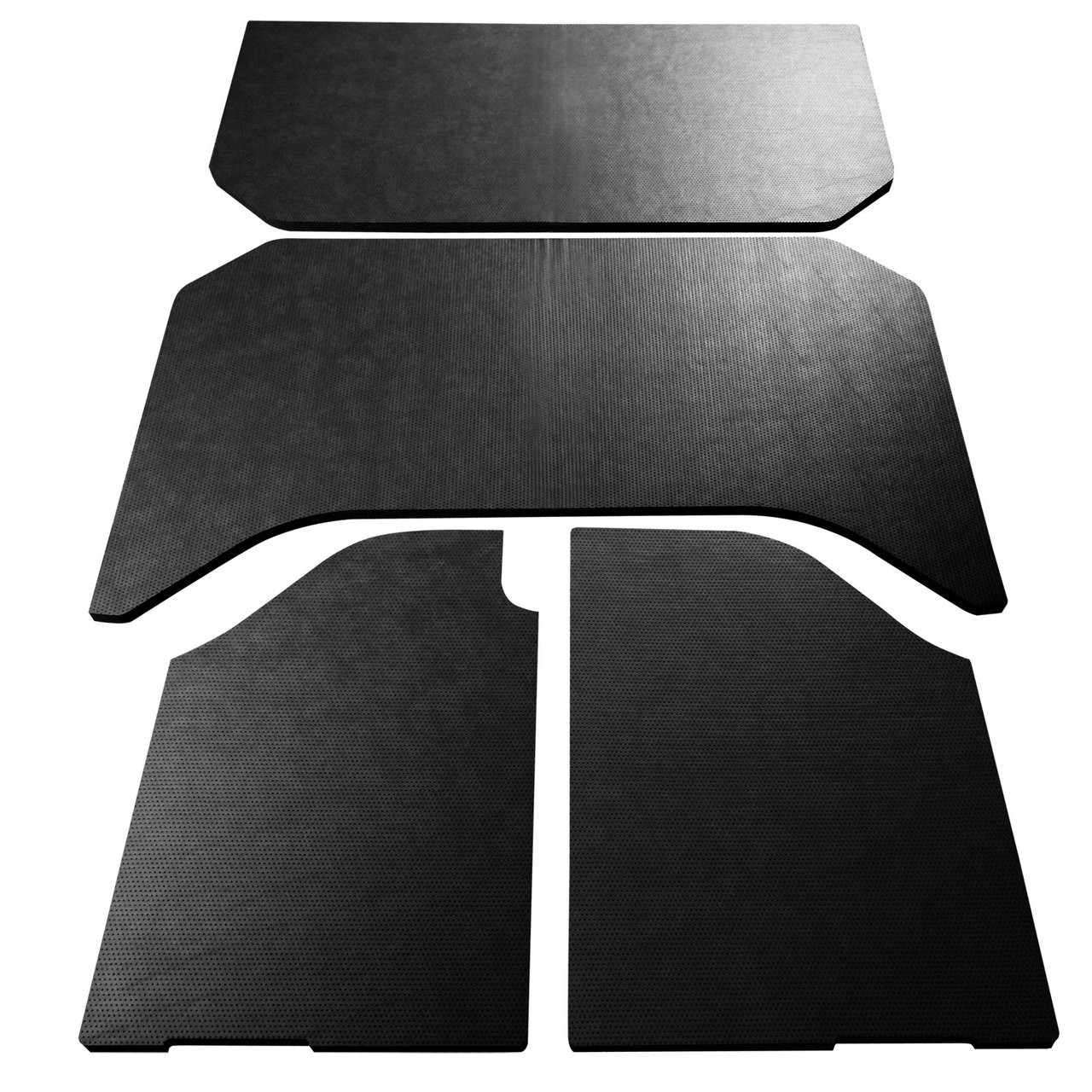 Boom Mat Leather-Look Headliner, Black (4-Pieces) For 2007-2010 Jeep Wrangler Jk 4-Door | 07-10 Boom Mat Leather-Look Headliner, Black (4-Pieces) For 2007-2010 Jeep Wrangler Jk 4-Door | 07-10
