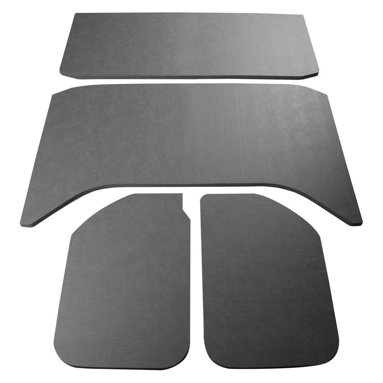 Boom Mat Leather-Look Headliner, Gray (4-Pieces) For 2011-2018 Jeep Wrangler Jk 4-Door | 11-18 Jeep Boom Mat Leather-Look Headliner, Gray (4-Pieces) For 2011-2018 Jeep Wrangler Jk 4-Door | 11-18 Jeep